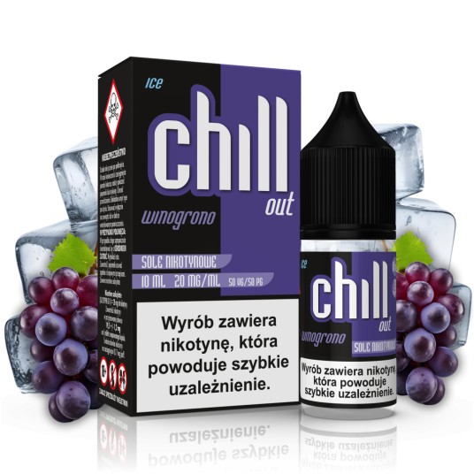 CHILL OUT SALT WINOGRONO ICE 20MG 10ML -zdjęcie numer 1