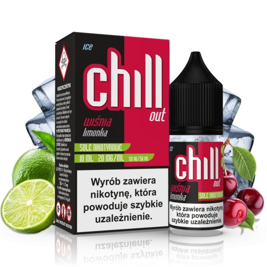CHILL OUT SALT WIŚNIA LIMONKA ICE 20 MG 10 ML -zdjęcie numer 1