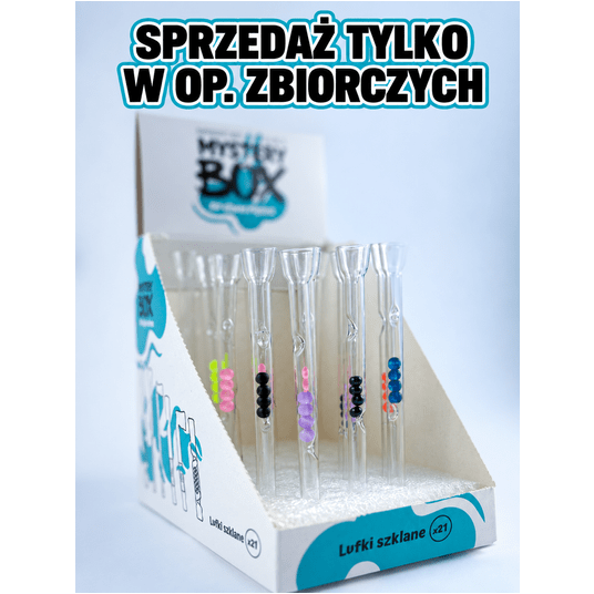 Cygarniczka szklana MYSTERY BOX Prosta LONG z kulk -zdjęcie numer 1