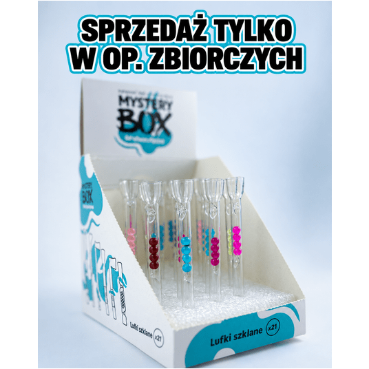 Cygarniczka szklana MYSTERY BOX Prosta rurka z kul -zdjęcie numer 1