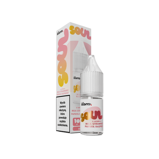KLARRO SOUL 20MG 10ML - MILK STRAW. PAPAYA RASP. -zdjęcie numer 1