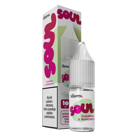 KLARRO SOUL 20MG 10ML - ŻURAWINA & WINOGRONO -zdjęcie numer 1