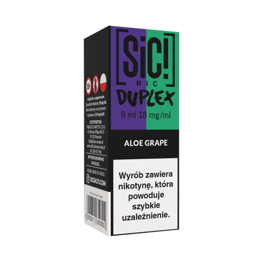Liquid SIC! NIC 8ml - Aloe Grape 18mg -zdjęcie numer 1