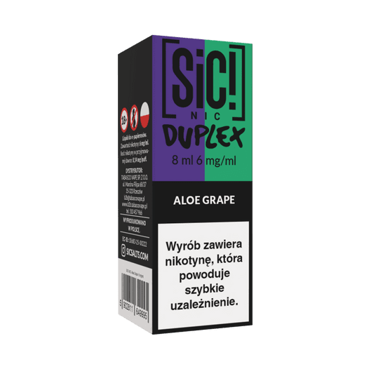 Liquid SIC! NIC 8ml - Aloe Grape 6mg -zdjęcie numer 1