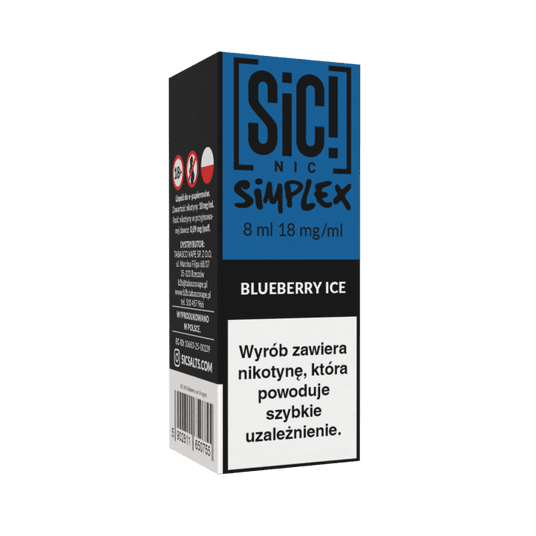 Liquid SIC! NIC 8ml - Blueberry Ice 18mg -zdjęcie numer 1