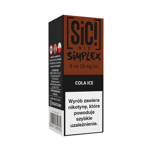 Liquid SIC! NIC 8ml - Cola Ice 18mg -zdjęcie numer 1