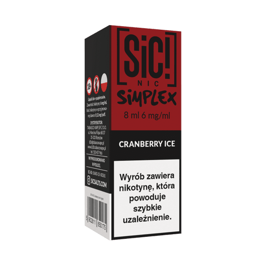 Liquid SIC! NIC 8ml - Cranberry Ice 6mg -zdjęcie numer 1