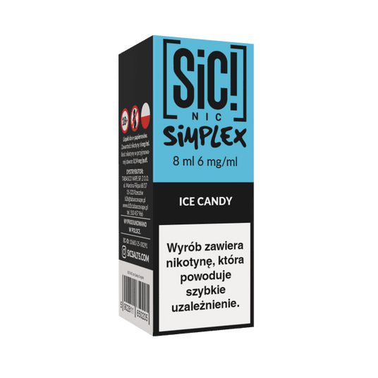 Liquid SIC! NIC 8ml - Ice Candy 6mg -zdjęcie numer 1