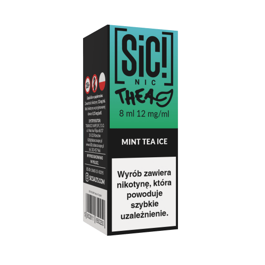 Liquid SIC! NIC 8ml - Mint Tea Ice 12mg -zdjęcie numer 1