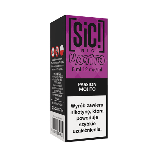 Liquid SIC! NIC 8ml - Passion Mojito 12mg -zdjęcie numer 1