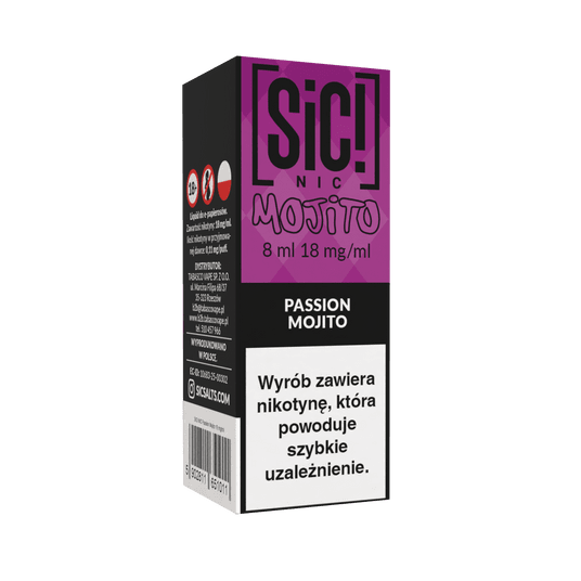 Liquid SIC! NIC 8ml - Passion Mojito 18mg -zdjęcie numer 1