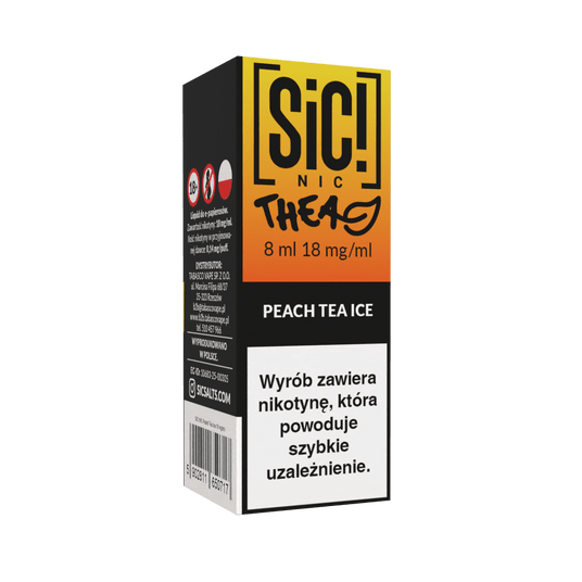 Liquid SIC! NIC 8ml - Peach Tea Ice 18mg -zdjęcie numer 1
