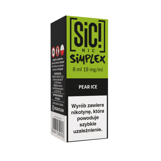 Liquid SIC! NIC 8ml - Pear Ice 18mg -zdjęcie numer 1