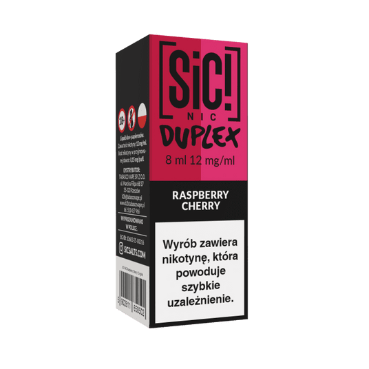 Liquid SIC! NIC 8ml - Raspberry Cherry 12mg -zdjęcie numer 1