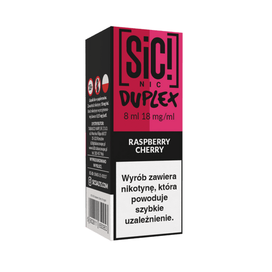 Liquid SIC! NIC 8ml - Raspberry Cherry 18mg -zdjęcie numer 1