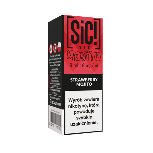 Liquid SIC! NIC 8ml - Strawberry Mojito 18mg -zdjęcie numer 1