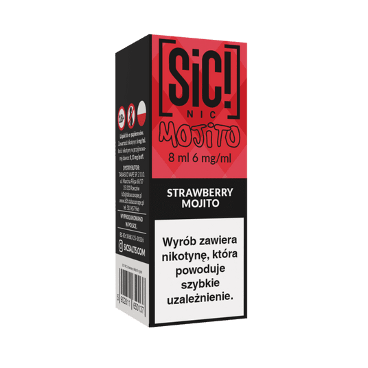 Liquid SIC! NIC 8ml - Strawberry Mojito 6mg -zdjęcie numer 1