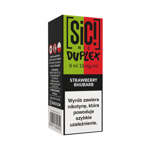 Liquid SIC! NIC 8ml - Strawberry Rhubarb 18mg -zdjęcie numer 1