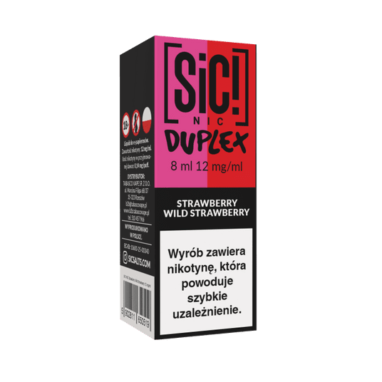 Liquid SIC! NIC 8ml - Strawberry Wild Strawbe 12mg -zdjęcie numer 1