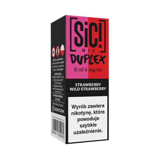 Liquid SIC! NIC 8ml - Strawberry Wild Strawbe 6mg -zdjęcie numer 1