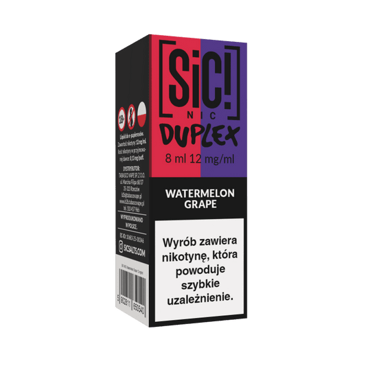 Liquid SIC! NIC 8ml - Watermelon Grape 12mg -zdjęcie numer 1