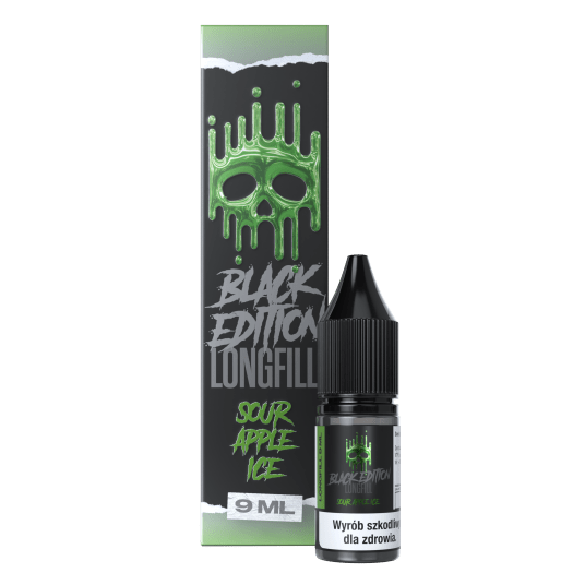 LONGFILL DARK LINE BLACK - SOUR APPLE ICE 9ML -zdjęcie numer 1