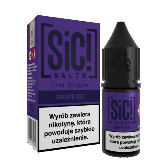 SIC! SALTS SIMPLEX 10ml - Grape Ice 20mg -zdjęcie numer 1