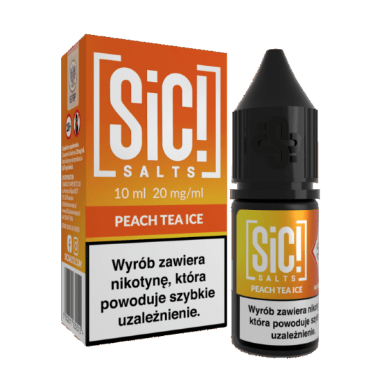 SIC! SALTS THEA 10ml - Peach Tea Ice 20mg -zdjęcie numer 1