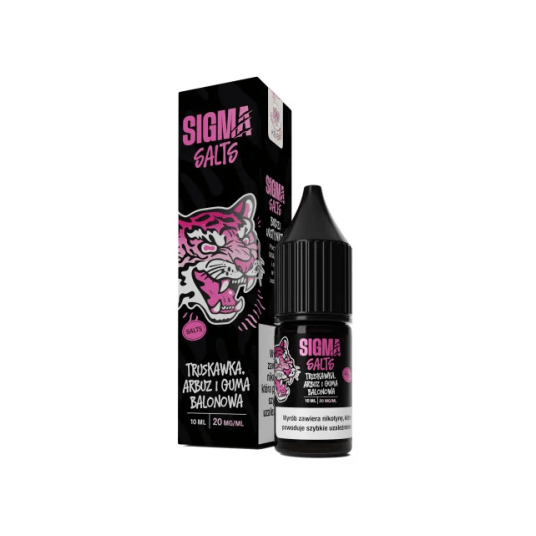 SIGMA Salts 10ml - Truskawka Arbuz i Guma Balonowa -zdjęcie numer 1
