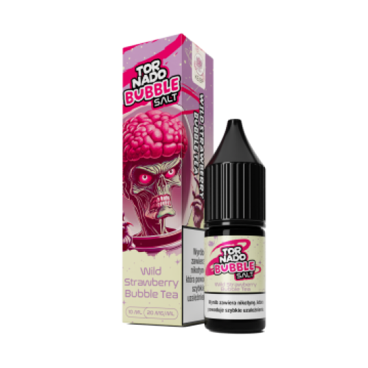 TORNADO Salt 10ml - Wild Strawberry Bubble Te 20mg -zdjęcie numer 1