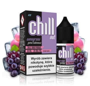 CHILL OUT SALT WINOGRONO GUMA BALONOWA ICE 20MG 10