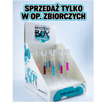 Cygarniczka szklana MYSTERY BOX Prosta rurka z kul