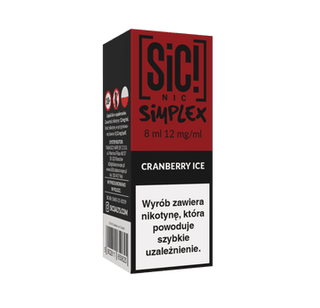 Liquid SIC! NIC 8ml - Cranberry Ice 12mg