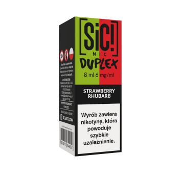 Liquid SIC! NIC 8ml - Strawberry Rhubarb 6mg