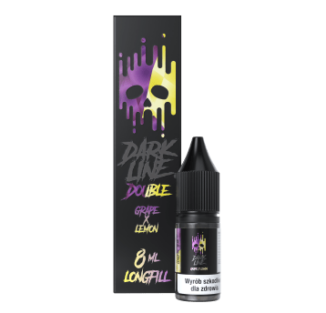Longfill DOUBLE DARK LINE - GRAPE LEMON 8ML