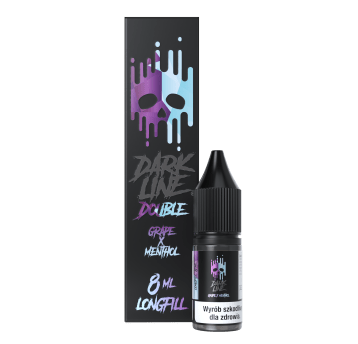 Longfill DOUBLE DARK LINE - GRAPE MENTHOL 8ML