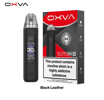 OXVA XLIM Pro 3 Pod Kit black leather