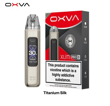 OXVA XLIM Pro 3 Pod Kit titanium silk